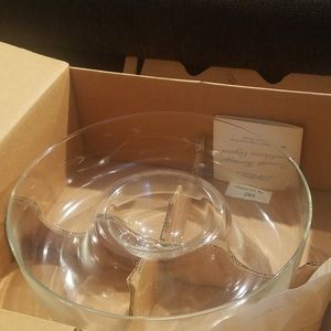 princess house heritage chip and dip bowl NIB